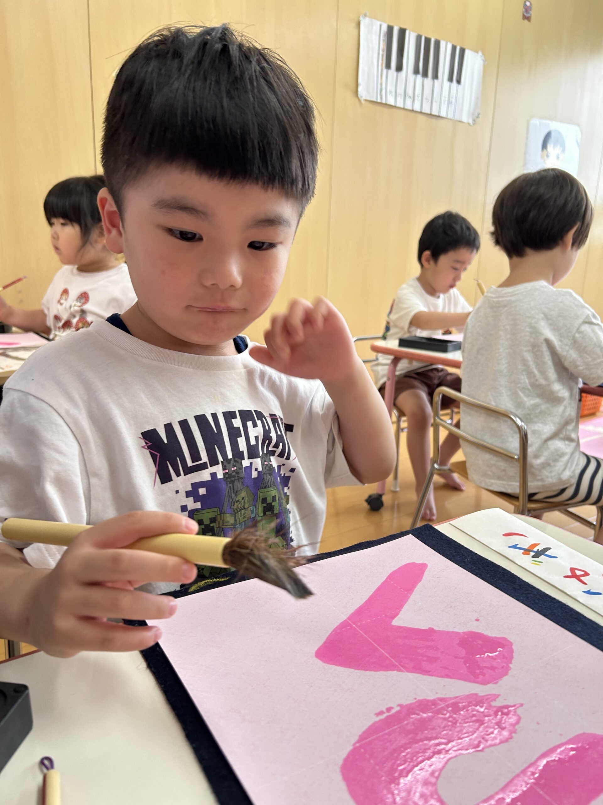 習字教室の様子